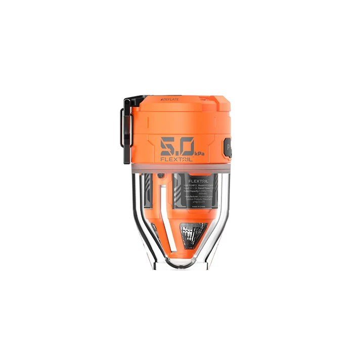 Flextail Max Pump 3 High Speed 2-in-1 Rechargeable Air Pump - Orange with Case