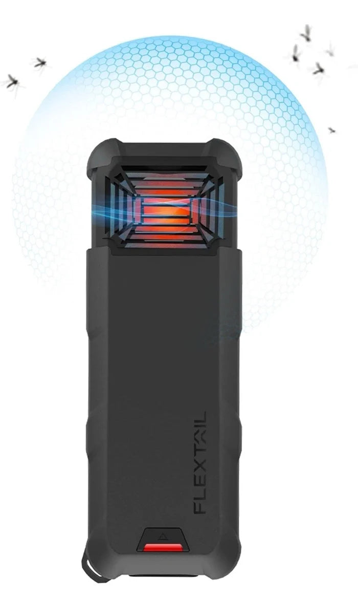 Flextail Max Repeller 2-in-1 Portable Rechargeable Mosquito Repellent - Black Plus 10 mats