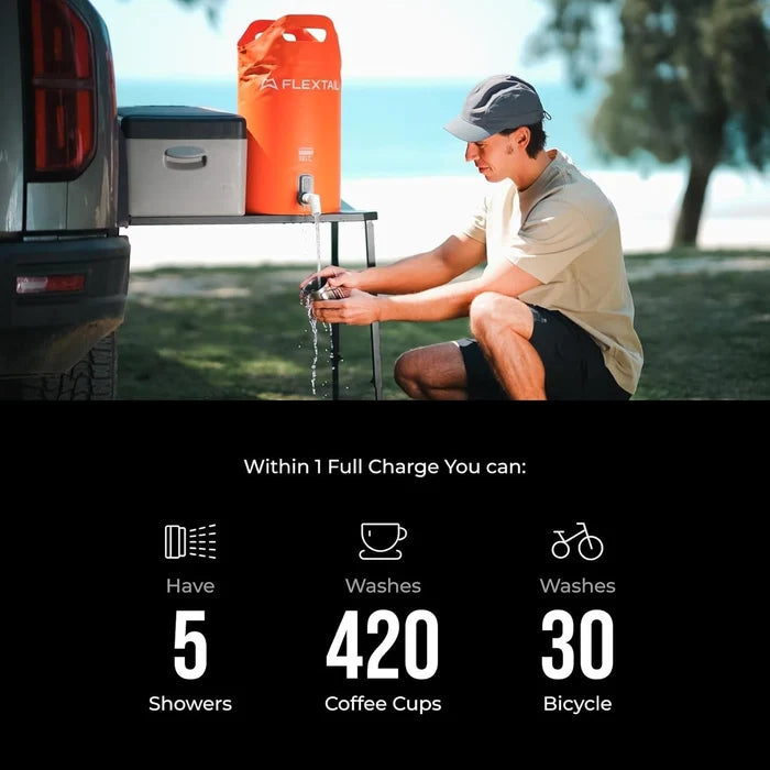 Flextail Tiny Camping Shower and Bucket