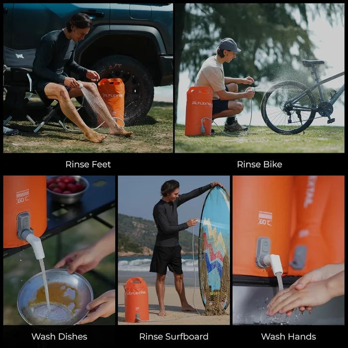 Flextail Tiny Camping Shower and Bucket