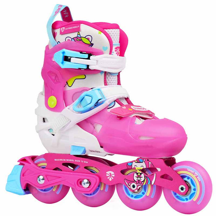 Flying Eagle L6 Lumos Pink Kids Skates - Inlinex