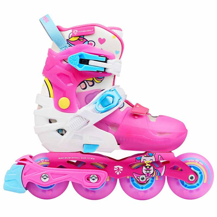 Flying Eagle L6 Lumos Pink Kids Skates - Inlinex