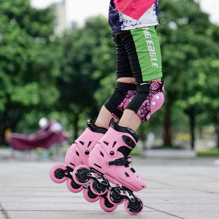 Flying Eagle S7 Nimbus Pink Kids Skates - Inlinex
