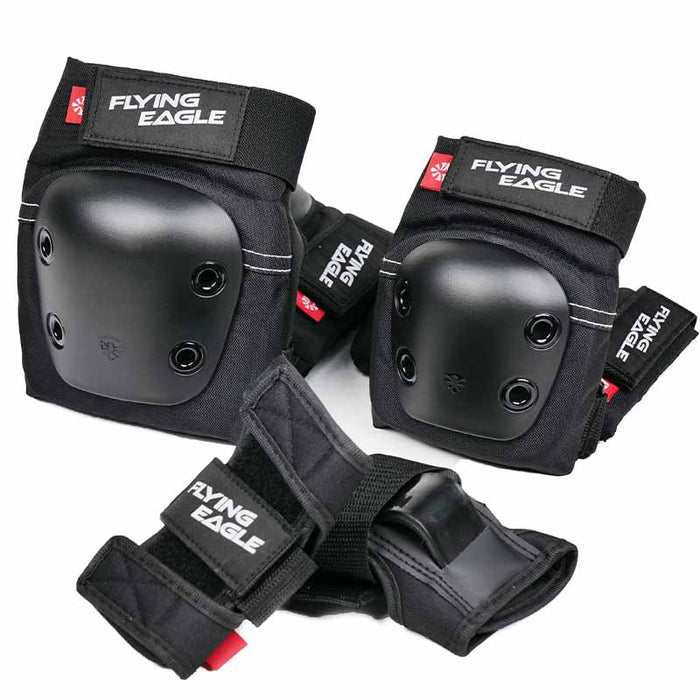 Flying Eagle Valiant Jr Black Gear Protective Set - Inlinex