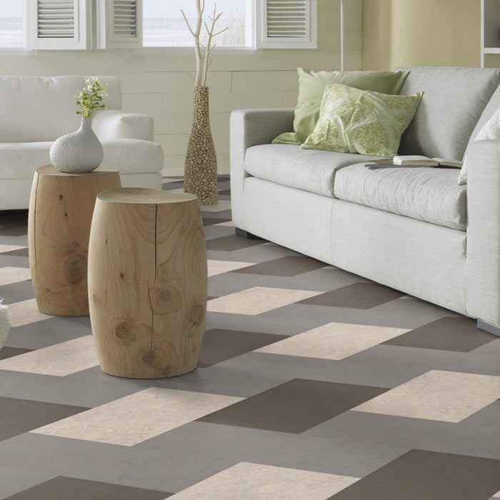Forbo Marmoleum Modular Natural Linoleum 10" x 10" Tile Flooring