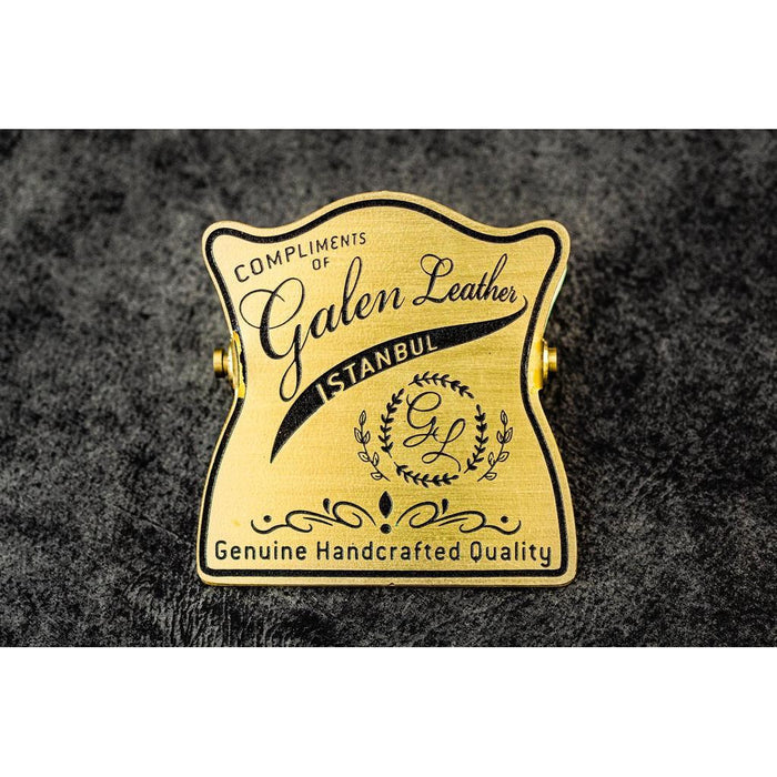 Galen Leather Brass Binder Clip | Atlas Stationers.