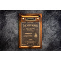 Galen Leather Note Board - Walnut | Atlas Stationers.