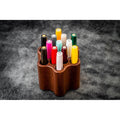 Galen Leather Toolcomb Wooden Pen and Brush Stand Holder | Atlas Stationers.