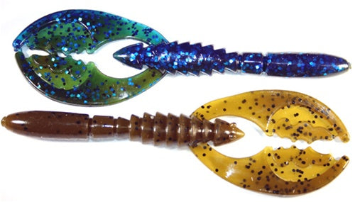 Gambler Flappy Daddy 4 1/4 inch Creature Bait 8 pack - Blue Grass