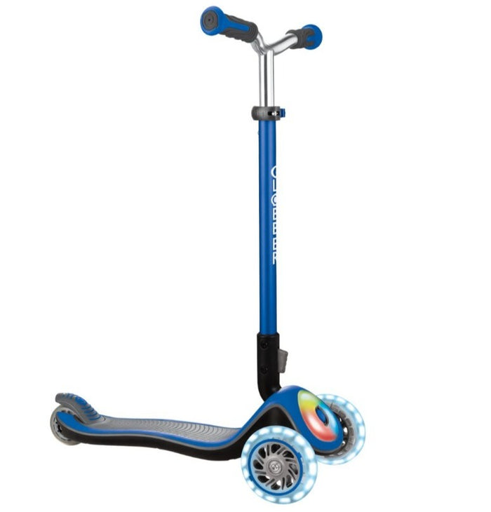 Globber Elite Prime Lights Foldable Kids Scooter - Inlinex