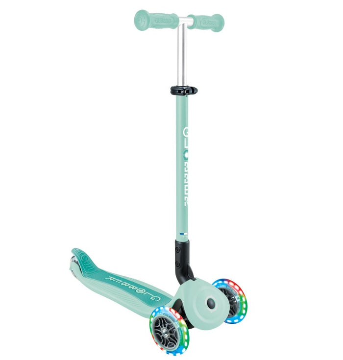 Globber GO UP Active Lights Kids Scooter With Seat - Inlinex