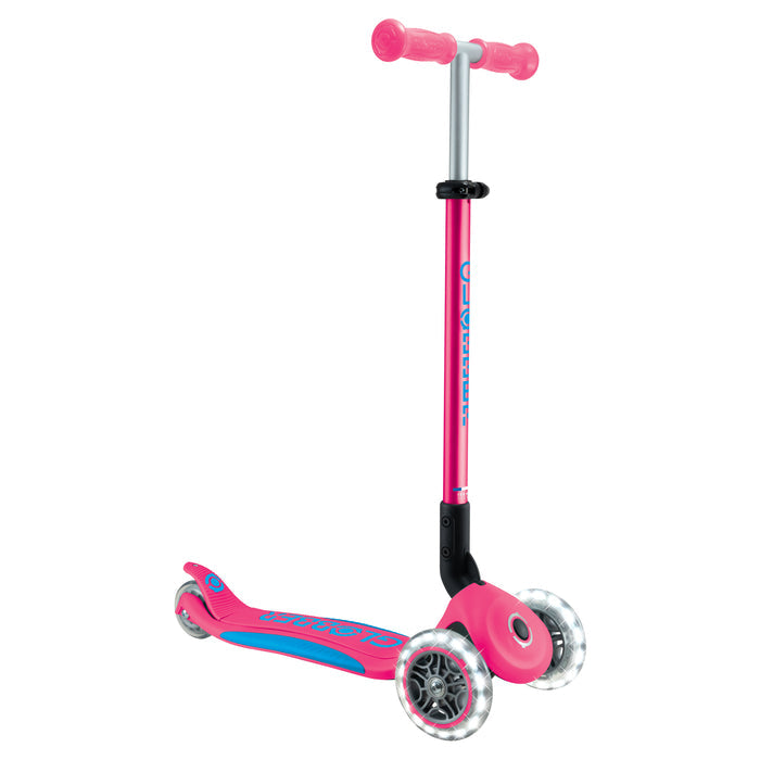 Globber Primo Foldable Plus Lights Kids Scooter - Inlinex