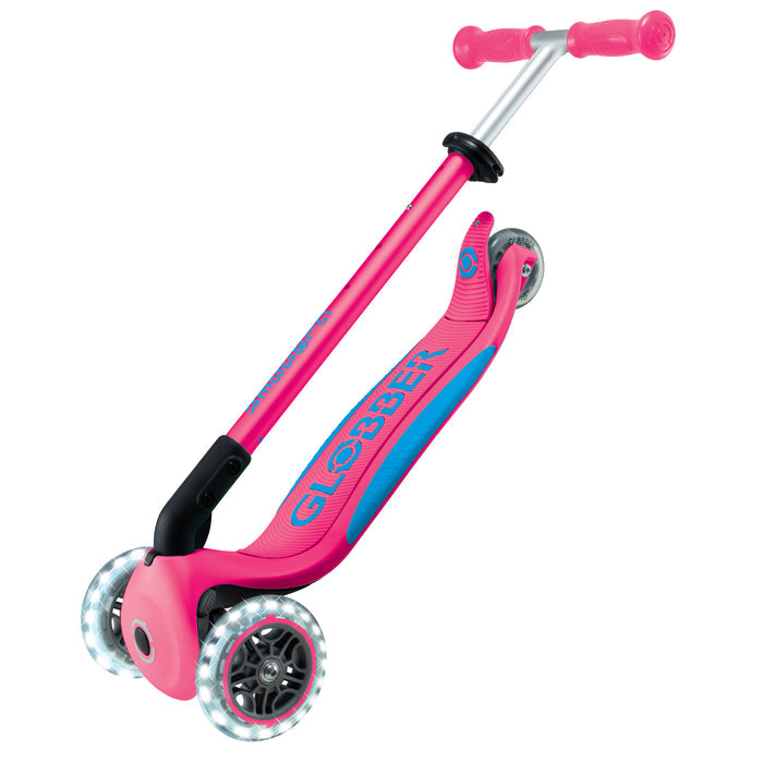 Globber Primo Foldable Plus Lights Kids Scooter - Inlinex