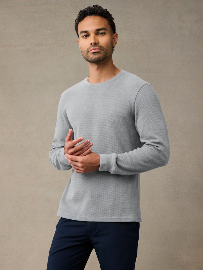 Heather Grey Waffle Thermal