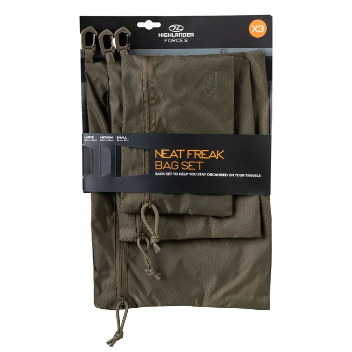 Highlander Forces Neat Freak Storage Bag Set - Ranger Green