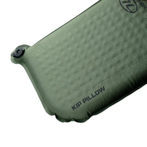 Highlander Kip Self-inflating Camping Pillow - Olive Green