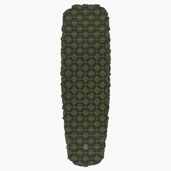 Highlander NAP-PAK Inflatable Camping Sleeping mat - Green