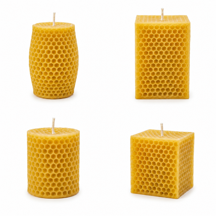 Honeycomb Beeswax Candle Set