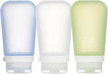 Humangear GoToob+ 3 Pack Large 100ml Travel Tube - Clear/Green/Blue