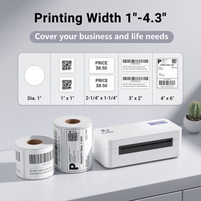 iLabel 4x6 Thermal Shipping Label Printer Bluetooth Wireless