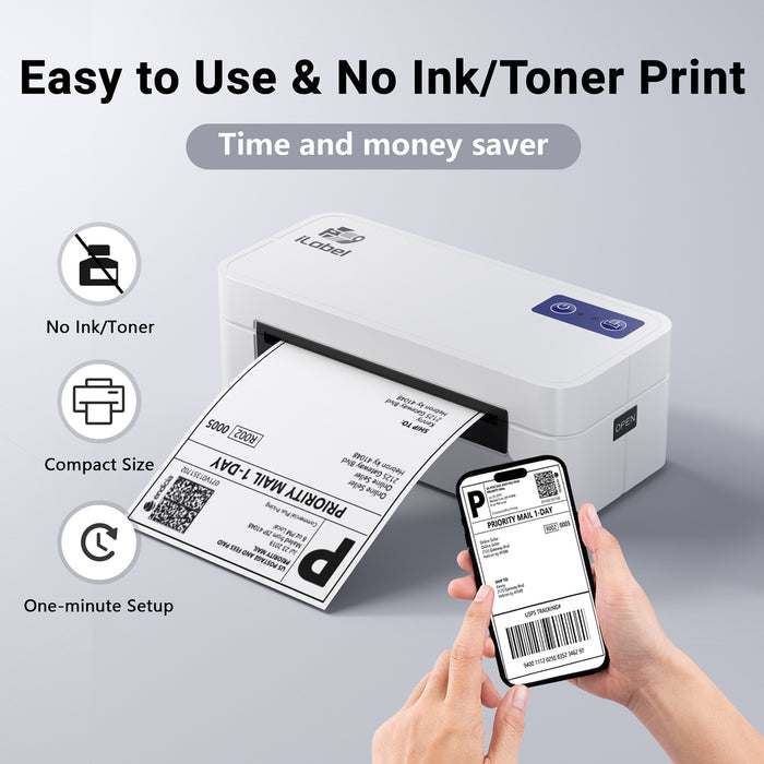 iLabel 4x6 Thermal Shipping Label Printer Bluetooth Wireless