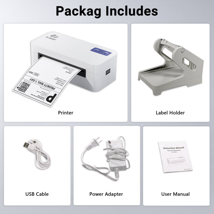iLabel 4x6 Thermal Shipping Label Printer Bluetooth Wireless