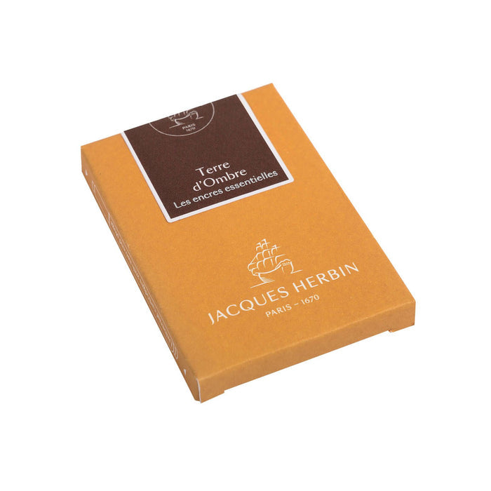Jacques Herbin Essential - Terre d'Ombre- Ink Cartridges | Atlas Stationers.