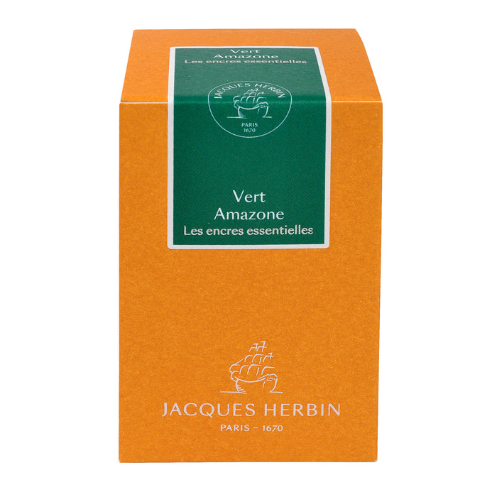 Jacques Herbin Essential - Vert Amazone - 50ml Bottled Ink | Atlas Stationers.