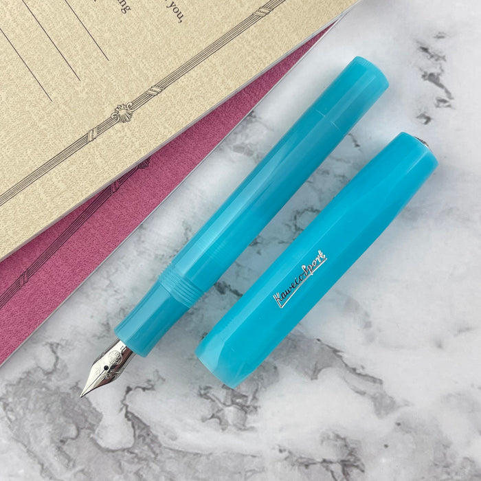 Kaweco Frosted Sport Fountain Pen - Blueberry