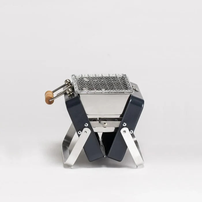 Kenluck Mini Camping Outdoor Grill/BBQ - Hammertone Gloss Blue
