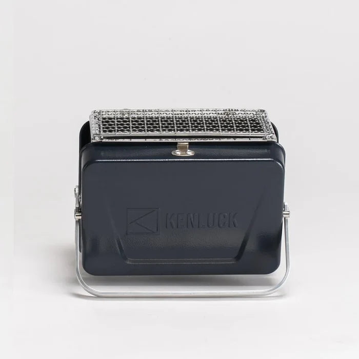 Kenluck Mini Camping Outdoor Grill/BBQ - Hammertone Gloss Blue