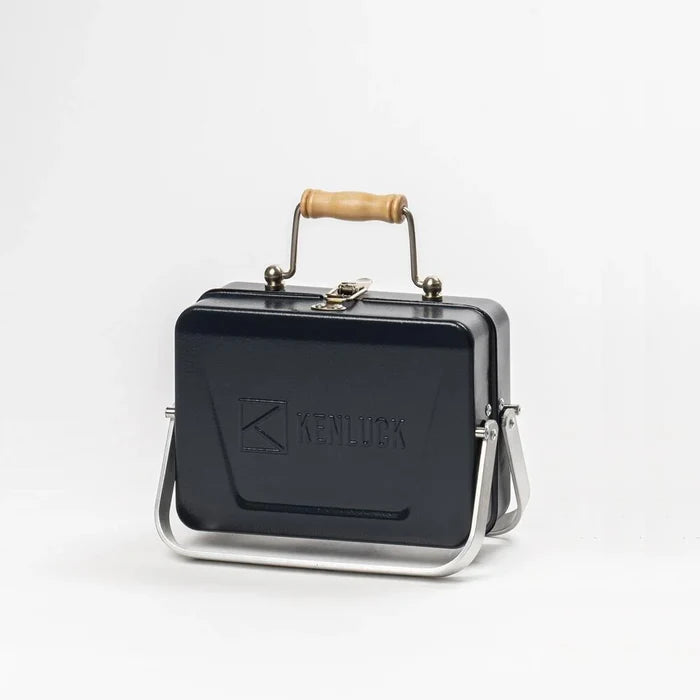 Kenluck Mini Camping Outdoor Grill/BBQ - Hammertone Gloss Blue