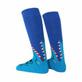 Kids Blue Teeth High Skating Socks - Inlinex