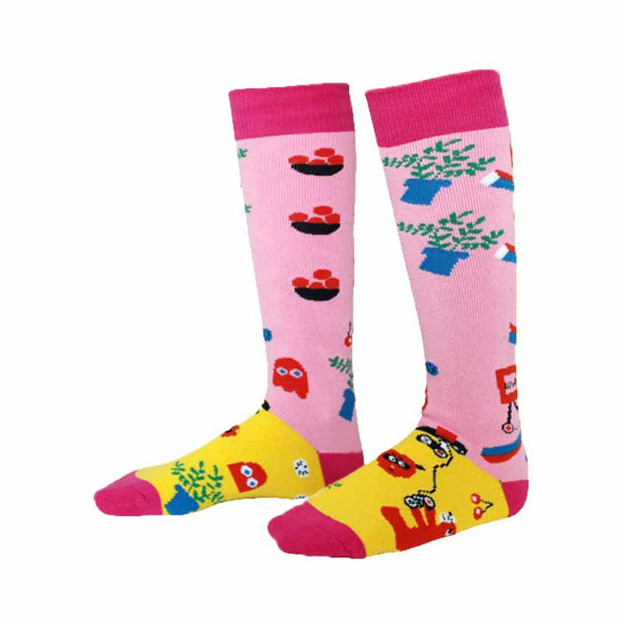 Kids Pink Fruit High Skating Socks - Inlinex
