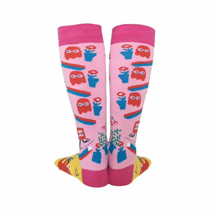 Kids Pink Fruit High Skating Socks - Inlinex