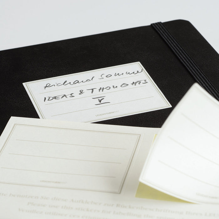 Leuchtturm A4 Hardcover Notebook - Black - Plain | Atlas Stationers.
