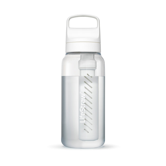 LifeStraw Go 1 Litre Filter Bottle - Polar White/Clear Tritan Renew