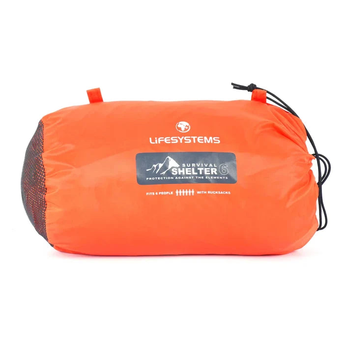 Lifesystems Survival Shelter 6 Person - Orange