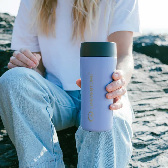 Lifeventure One-Touch Thermal Mug - Lavendar 350ml