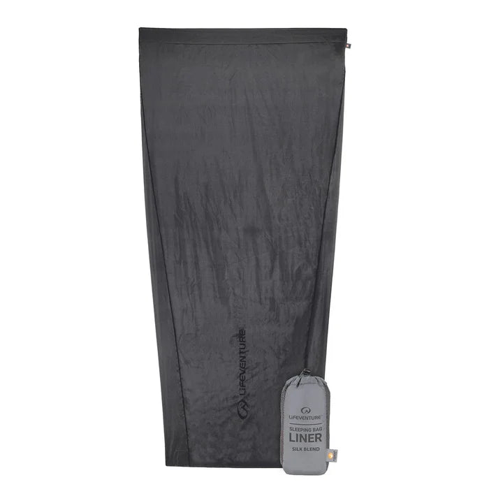 Lifeventure Silk Sleeping Bag Liner - Mummy Grey