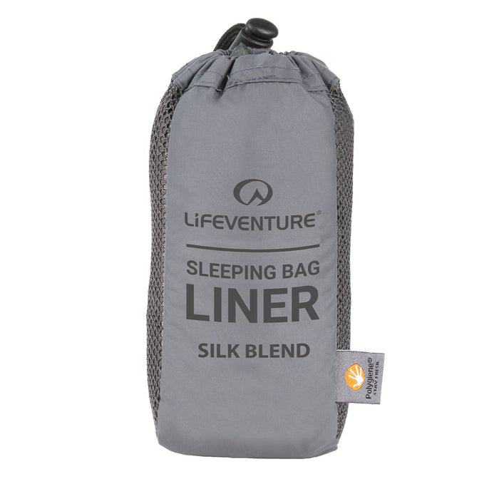 Lifeventure Silk Sleeping Bag Liner - Mummy Grey