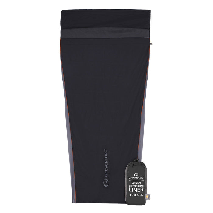 Lifeventure Silk Ultimate Sleeping Bag Liner - Grey Mummy