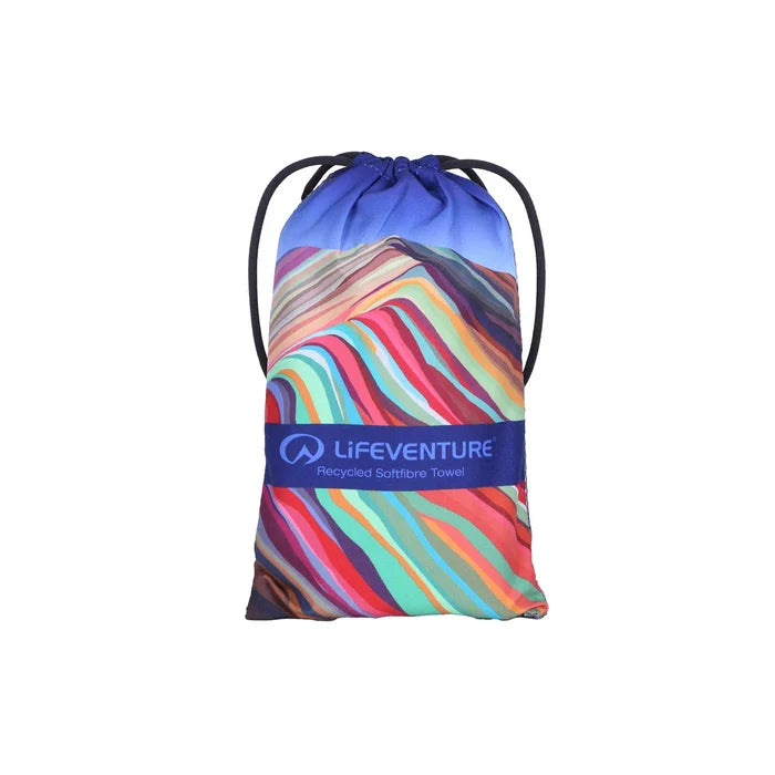 Lifeventure SoftFibre Giant Recycled Towel - Rainbow Mountain