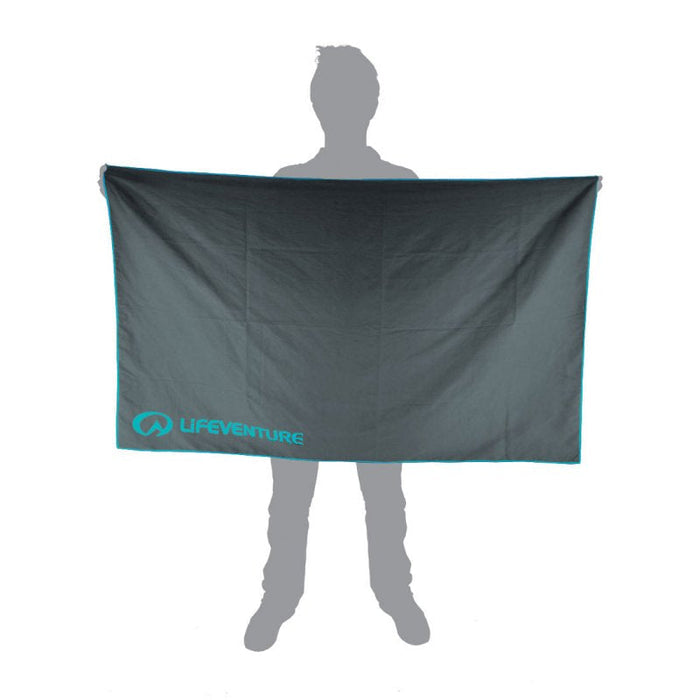 Lifeventure SoftFibre Recycled Trek Towel - XLarge Grey