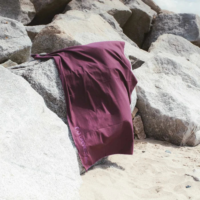 Lifeventure SoftFibre Recycled Trek Towel - XLarge Purple
