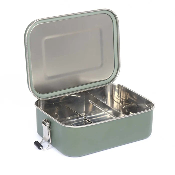 Lifeventure Stainless Steel Lunch Box - Khaki Green