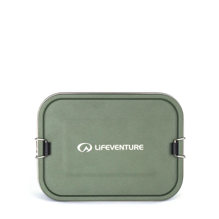 Lifeventure Stainless Steel Lunch Box - Khaki Green