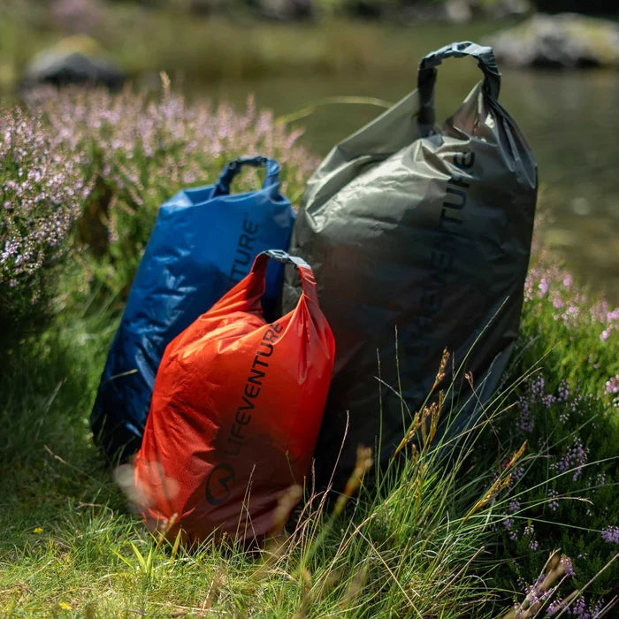 Lifeventure Ultralight Dry Bag Set Large - 5lt, 10lt, 25lt