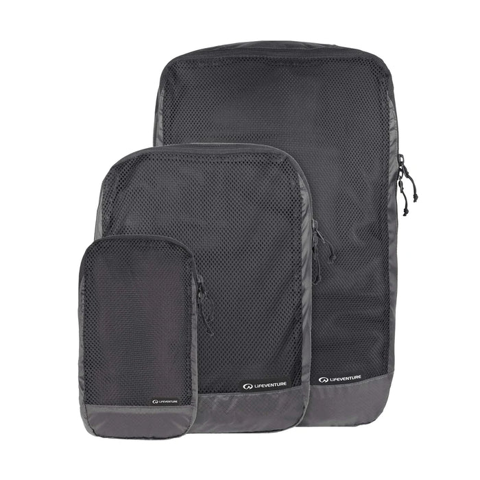Lifeventure Ultralight Packing Cubes - Charcoal