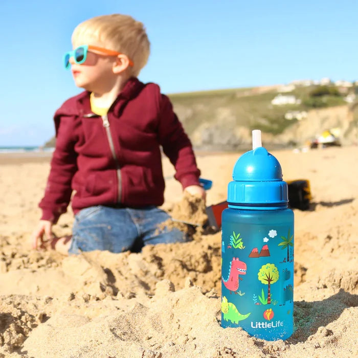 Littlelife Kids 400ml Water Bottle - Dinosaur